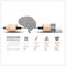 Education And Learning Step Infographic With Carve Brain Shape