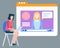 Education Online, Video Screen, E-learning Vector