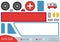 Education paper game for children, Ambulance car