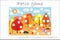 Education Patch game forest for children to develop motor skills, use plasticine patches, buttons, colored paper or color the page