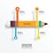 Education pencil Infographics Creative Template. Vector.