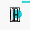 Education, Sharpener, Tool turquoise highlight circle point Vector icon