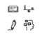 Education, Signature and Balance icons. Messages sign. Instruction book, Written pen, Concentration. Vector