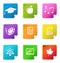 Education sticker icons