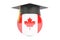 Education and study in Canada concept, 3D rendering
