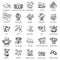 Education Study icons set