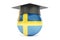 Education in Sweden, concept, 3D rendering