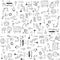 Education tools doodles vector