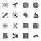 Education vector icons set