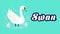Educational animation introduction to animal names, Swan animal 4k resolution