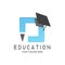 Educational flat vector icon for apps or websites