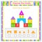 Educational game for kids. Count how many rectangles, triangles, squares, circles