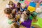 Educational group activity at the kindergarten or daycare