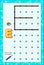 Educational page for little children on square paper. Write letter by example. Logic puzzle game.