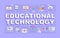 Educational technology word concepts banner