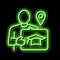 educational tourism neon glow icon illustration