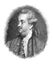 The Edward Gibbon`s portrait, an English historian, writer and Member of Parliament in the old book the Great Authors, by W.