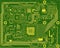 Eectronic circuit green background