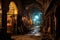 Eerie Abandon: Dust-Cloaked Underground Market Frozen in Time