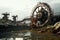 The eerie beauty of colossal machinery rusted