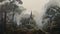 Eerie Church In The Woods: Australian Landscape Painting