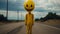 Eerie Clown: A Captivating Documentary Of A Happy Face Clown On An Empty Road