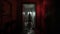 Eerie Dark Hallway With Mysterious Red Light - Photorealistic Horror Scene