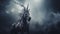 Eerie Diabolical Unicorn: A Dramatic Post-apocalyptic Futuristic Masterpiece