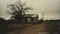 Eerie Polaroid: Abandoned South African House On Dirt Road