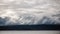 Eerie scenery of clouds over a field