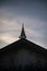 Eerie Silhouette of a Minaret at Dusk