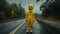 Eerie Smiley Man On The Road: Haunting Imagery And Childhood Arcadias