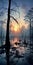 Eerie Swamp Sunrise: A National Geographic Style Photo