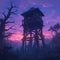 Eerie Watchtower Sunset Awaits