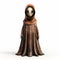 Eerie Whimsy 3d Rendering Of Star Wars Character On White Background