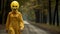 Eerie Yellow Masked Woman In The Woods: A Surreal Encounter