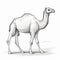 Eerily Realistic Camel Drawing In Clean 2d Game Art Style