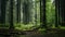 Eerily Realistic Green Forest: A Dark European Fairytale