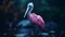 Eerily Realistic Pink Pelican In Rain - Cinema4d Render