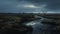 Eerily Realistic Stream In Yorkshire Wetland: Dark Atmosphere And Hyper-detailed Renderings