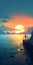 Eerily Realistic Sunset Wallpaper: A Lagoon Masterpiece Inspired By Atey Ghailan
