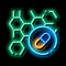 Effect of Drugs on Body Supplements neon glow icon illustration