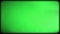 Effect of an old TV with a kinescope on a green screen. Retro film video, effect footage. Old green TV screen. Noise