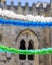 effects of colored ribbons used in the streets of Lisbon as part of the popular saints of Santo António festivities.