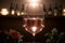Effervescent Elegance A Captivating Display of Sparkling Rose Wine.AI Generated