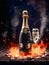 Effervescent Elegance: Champagne Celebration - generative AI