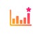 Efficacy icon. Business chart sign. Vector