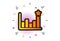 Efficacy icon. Business chart sign. Vector