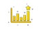 Efficacy icon. Business chart sign. Vector