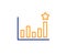 Efficacy line icon. Business chart sign. Vector